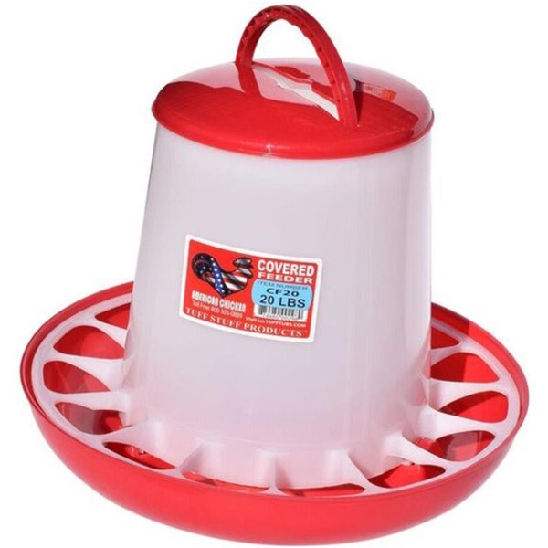 Tuff Stuff Products 20 lbs CF20 Covered Feeder with Handle 458129806